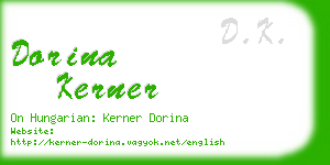 dorina kerner business card